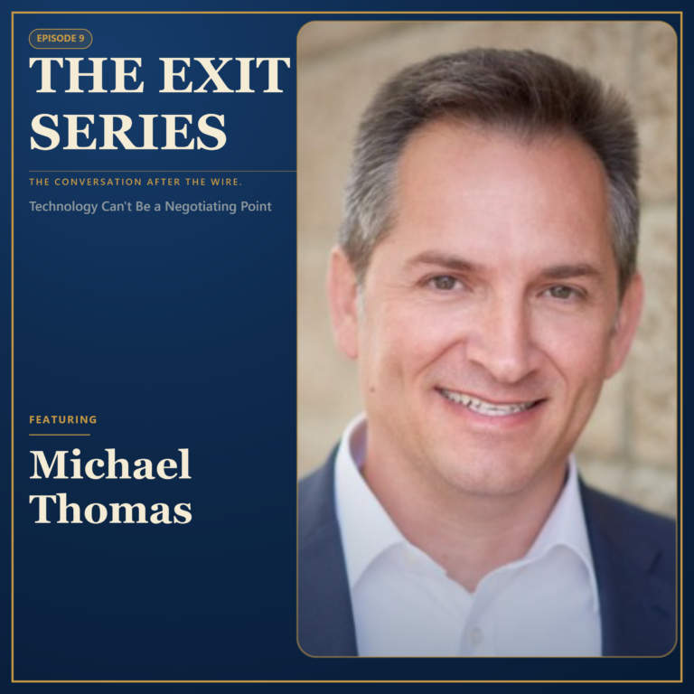 Ep. 9 Technology Can’t Be a Negotiating Point Featuring: Michael Thomas