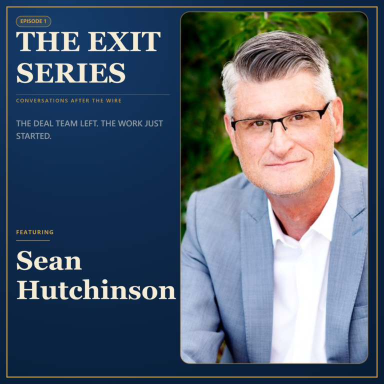 Ep. 1 The Deal Team Left. The Work Just Started. Featuring: Sean Hutchinson